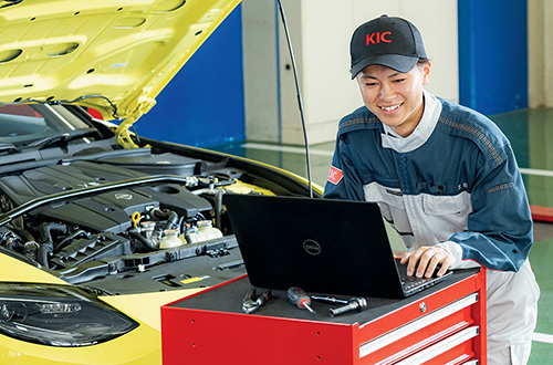 一級自動車工学科 土谷さん 大分東明高等学校出身（大分県）